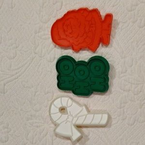 Hallmark Christmas Candy Cane, Santa & HoHoHo Vintage Cookie Cutters